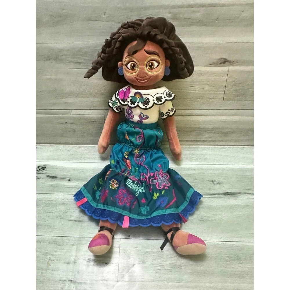 Disney Mirabel Embroidered Teal Dress Plush Doll with Pink Shoes